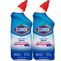 แพคคู่สุดคุ้ม709ml x2ขวดน้ำยาล้างห้องน้ำ ขวดใหญ่709ml.X2clorox toilet bown cleaner bleach valuepack