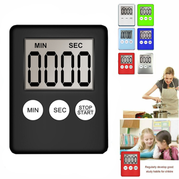 Kitchen Timer Multifunctional LCD Digital Kitchen Mini Cooking Timer ...