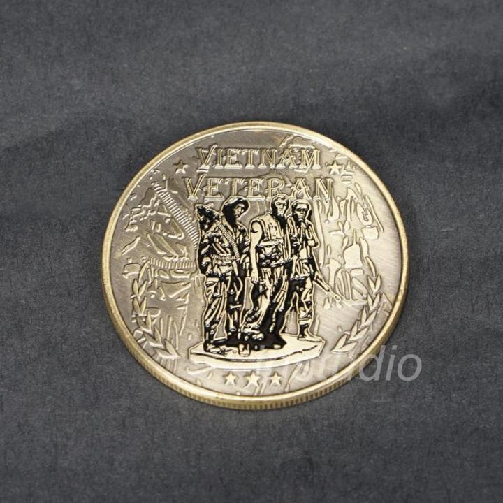 เหรียญสงครามเวียดนามดั้งเดิมทุกคนให้เหรียญที่ระลึกเหรียญที่ระลึกสำหรับเหรียญทหารผ่านศึกเวียดนาม