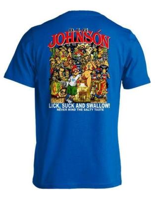Big Johnson Tequila T-shirt in Royal Blue