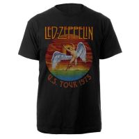 Colour Led Zeppelin USA Tour 1975 เสื้อยืดผู้ชาย / หญิง