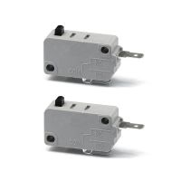 2Pcs KW3A Micro Switch 125V/250V 16A Normally Open Switch 2 Pin Silver Contact Micro Switch for Microwave Oven Washing Machine