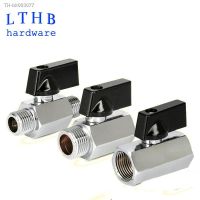 ☇♧ MINI Brass Ball Valve 1/8 1/4 3/8 1/2 BSP Threaded Male To Female Water Gas Oil Shut Off Valve Air Compressor Accessory