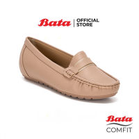 Bata Comfit บาจา คอมฟิต รองเท้ามอคคาซีน รองเท้าส้นแบน รองเท้าคัทชู รองเท้าหุ้มส้น สำหรับผู้หญิง รุ่น Umi สีเบจ 5518732