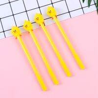 2Pcs Cute Gel Pen Cartoon Creative Yellow Duck School Office Supply Stationery