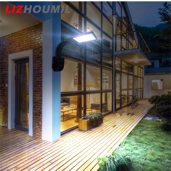 lizhoumil-ไฟสนามพลังแสงอาทิตย์มี4โหมดการทำงาน-ip65โคมไฟรีโมทควบคุมพลังงานแสงอาทิตย์กันน้ำสำหรับสวนลานโรงรถ