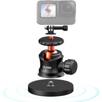 Metal Strong Magnetic Car Suction Cup Mount Camera Holder On Car Window 360 Ballhead For Gopro 11 10 9 8 Insta360 Action Cameras