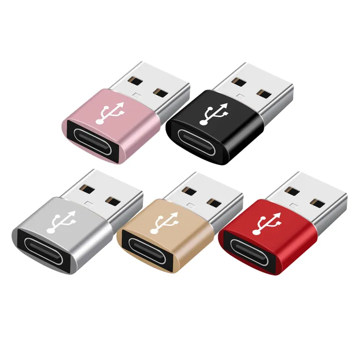 2-Pack USB To USB-C Adapter - Convert Type A To Type C Connector