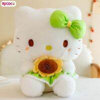 MSCOCO ตุ๊กตาตุ๊กตายัดไส้ Hello Kitty ของเล่นนุ่มสบายผิวของเล่นตุ๊กตาสำหรับเด็กของขวัญสะดวกสบายสำหรับเด็ก