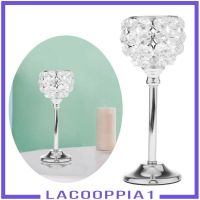 [lacooppiafeMY] Crystal Candle Holder Tealight Candlestick Centerpiece Banquet