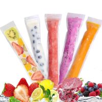 40/20pcs Disposable Ice Popsicle Mold Bags Bpa Free Freezer Tubes with Zip Seals Yogurt Sticks Juice Fruit Smoothies Ice Bags Ice Maker Ice Cream Moul