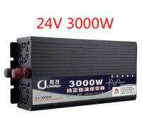 หน้าจออัจฉริยะ Pure Sine Wave เครื่องแปลงไฟ24V To 220V 3000W Converter