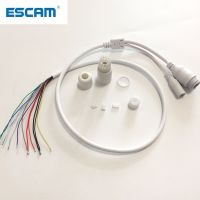 ESCAM CCTV IP POE Network WiFi HD Camera PCB Module video power Weatherproof POE Cable RJ45 female amp; DC male White