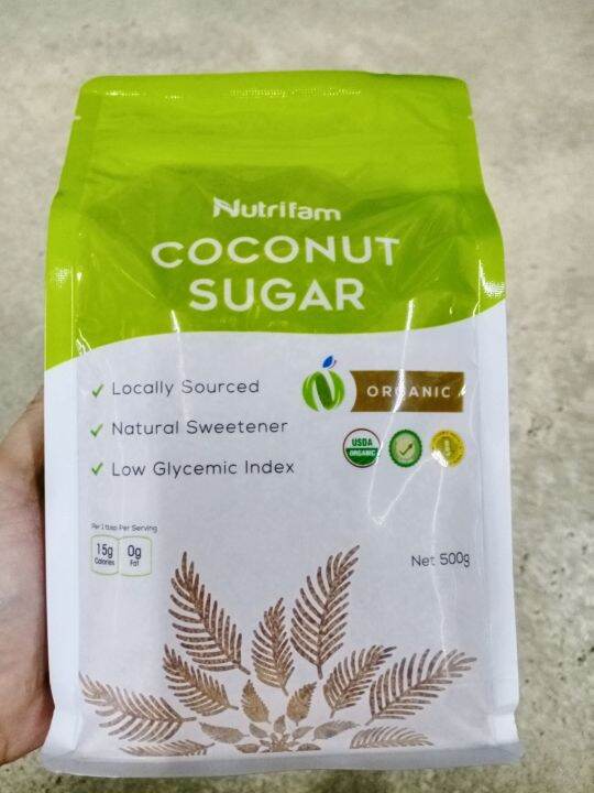 500g Nutrifam Organic Coconut Sugar Natural Sweetener Low Glycemic