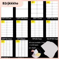 B2RJKKKHO 5 sheets กระดาษ A4 อุปกรณ์สำนักงานโรงเรียน แยก ป้ายบรรจุภัณฑ์ แท็ก กาวติดด้วยตนเอง สติ๊กเกอร์ขาว