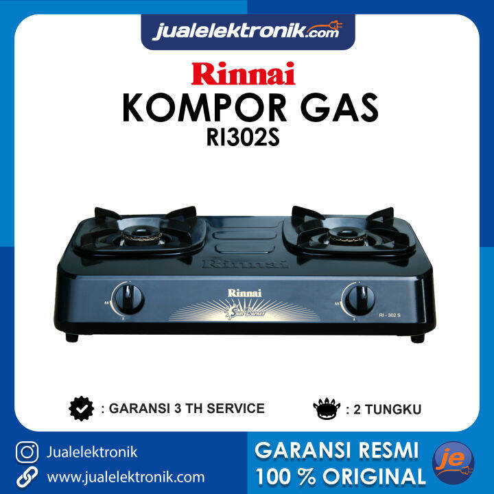 Rinnai Kompor Gas 2 Tungku - RI302S | Lazada Indonesia
