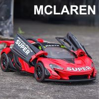 Cca 1:31 MCLAREN P1 GTR โมเดลรถยนต์อัลลอย น้ําหนักเบา และเอฟเฟกต์เสียง ของเล่นสําหรับเด็กผู้ชาย ของขวัญวันเกิด