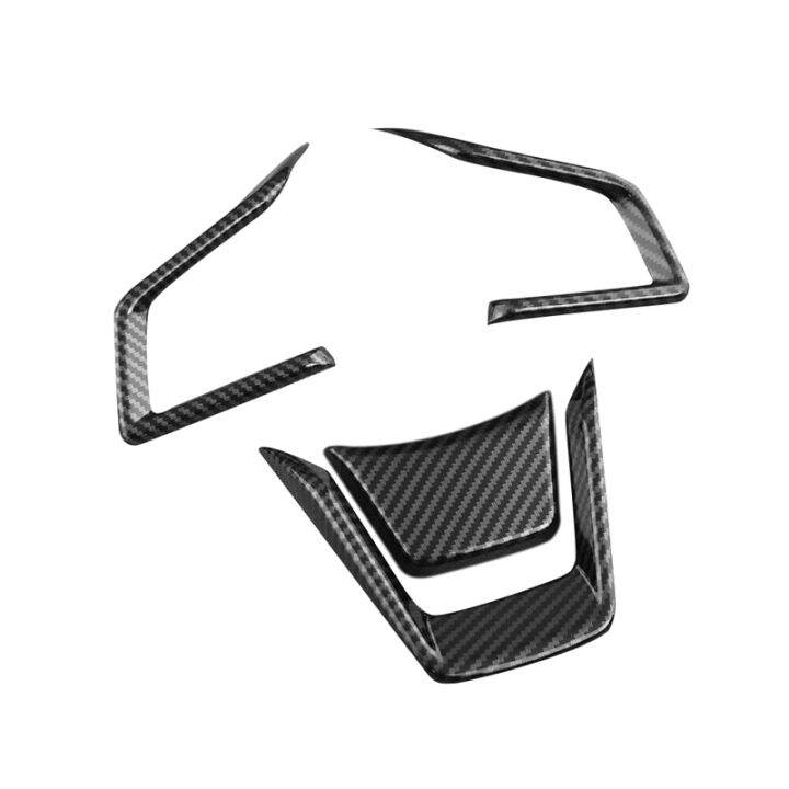 ABS Carbon Fiber Steering Wheel Switch Trims Cover for Subaru Forester