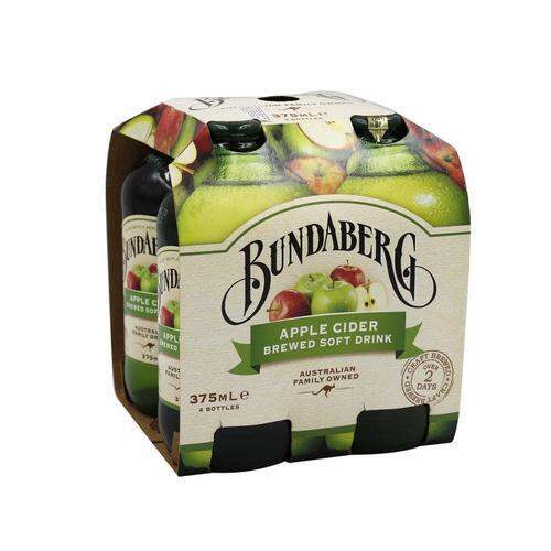 Bundaberg Apple Cider Brewed Soft Drink 375ml x 4 Lazada PH