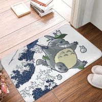 Totoro Anime Bath Mat Tsunami Wave Doormat Kitchen Carpet Outdoor Rug Home Decor