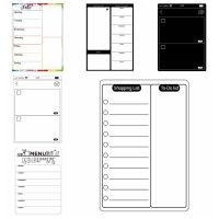 GONUUWGL ตัวช่วยวางแผนสัปดาห์ Memo Ic สติ๊กเกอร์แผน Notepad รายการขายของชำ Ic แม่เหล็กติดตู้เย็นตารางสิ่งที่ต้องทำที่เรียบง่าย