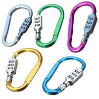 【CW】 1 pc Alloy Hanging Code Chain Camping Hiking Padlock New Small size travel smart combination lock Bottle Buckle