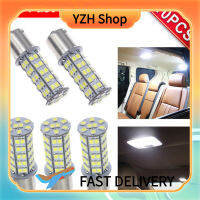 ร้าน YZH 10ชิ้นหลอดไฟรถยนต์6000K-6500K 68led สีขาว1156 1141 1003เปลี่ยนหลอดไฟไฟตบแต่งภายในสำหรับรถพ่วงตั้งแคมป์ Rv