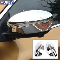 Chrome Side Door Rear View Mirror Cover For Nissan Rogue x-Trail t32 2014 - 2019 Trim Cap Molding Garnish Overlay 2pcs