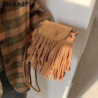 Advanced texture niche Micoca bag double tassel one shoulder bag phone bag new tide joker national wind