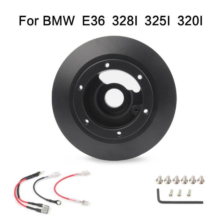 KIMISS Stuurnaaf Adapter, auto Stuurwiel Inbouwen Base Stuurnaaf Adapter Kit Fit voor E46 MOMO NRG XH-6196-E46 KIMISS Stuurnaaf Adapter, auto Stuurwiel Inbouwen Base Stuurnaaf Adapter Kit Fit voor E46 MOMO NRG XH-6196-E46