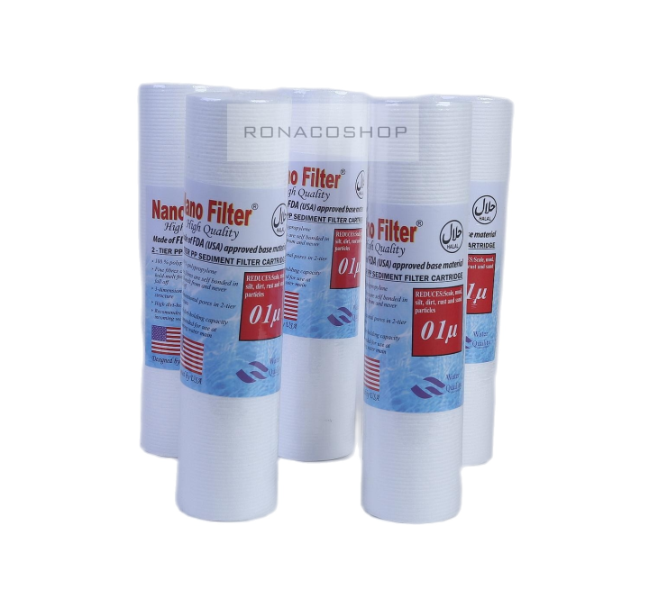 Filter Air / Cartridge Filter Nanotec/KOLON FILTER 01 micron isi 5 pcs