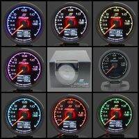 62mm 7 Color in 1 Racing Gauge GReddi Multi D/A LCD Digital Display Turbo Boost Gauge Car Gauge 2.5 Inch