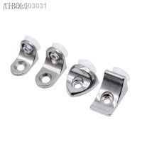 △ Stainless Steel Plate Holder Small Seven-character Glass Shelf Holder with Fixed Angle L-shaped Code