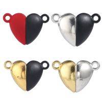 【CW】 5Set Shaped Magnetic Connected Clasps Beads Magne End Caps for Couple Necklaces Jewelry Making