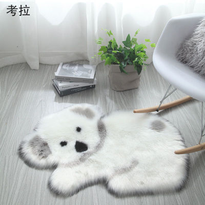 Animal Rug Cartoon Floor Carpets Fluffy Mats Panda Koala Print Mat Bedroom Living Room Bedside Area Rugs Carpet Home Doormat