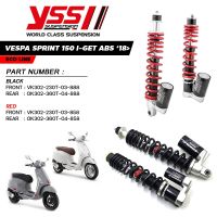 YSS - ECO LINE โช๊คแก๊สหน้าและหลัง ใช้สำหรับ Vespa Sprint i-get 18 / Primavera 14-19 มีสีดำและสีแดง(ราคายกคู่หน้าและหลัง)