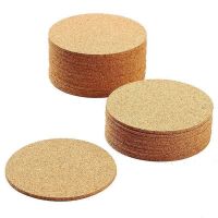 【CW】☃♈♚  10 Pcs 90mm x 3mm Wood Color Round Coaster Set Of Bar Drink Coasters 90mm Thick Fine-grain Materi