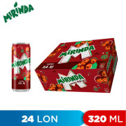 Thùng 24 lon Nước Ngọt Có Gaz Mirinda Cam 320ml