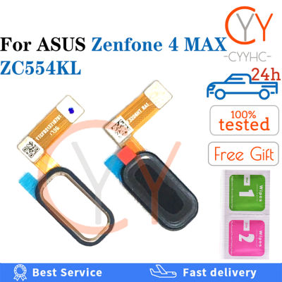 สำหรับ ASUS Zenfone 4 ZC554KL สูงสุด X00lD ปุ่มโฮมสแกนลายนิ้วมือเซนเซอร์กลับสายเคเบิ้ลหลักชิ้นส่วนซ่อม ID สัมผัสของโทรศัพท์