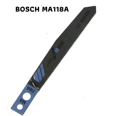 ใบเลื่อยจิ๊กซอ MA118A ตัดเหล็ก Bosch HSS จำนวน 1 ใบ