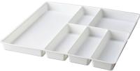 STÖDJA Cutlery tray, white 51x50 cm (สเติดย่า ถาดเก็บช้อนส้อม, ขาว ขนาด 51x50 ซม.)