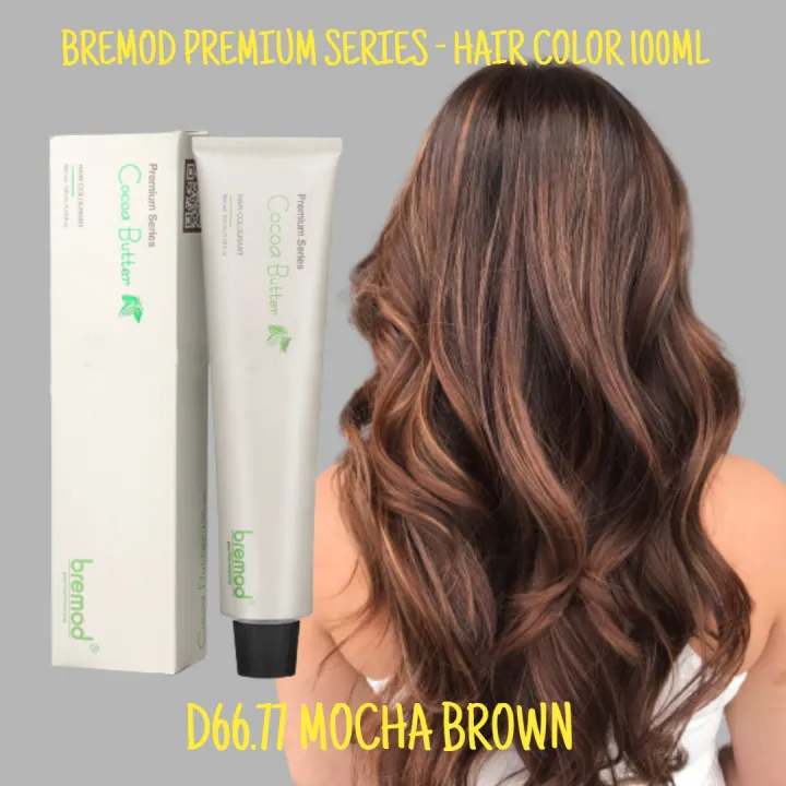 Bremod Premium Series Cocoa Butter Hair Color 100ML - D660-77 MOCHA ...