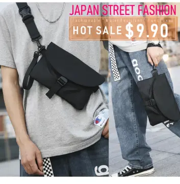 Hong Kong Style Harajuku Ins Bag Women's Messenger Bag All-Match Denim  Chest Bag Men's Waist Bag Street Tide Brand Student Shoulder Bag - China  Japanese Style Messenger Bag and Bag price