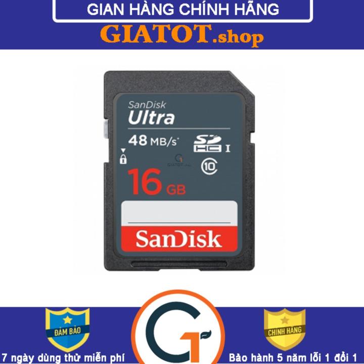 Thẻ nhớ SD SanDisk Ultra Class 10 16GB là một sản phẩm chất lượng, đáng tin cậy và được sử dụng rộng rãi trên thế giới. Với tốc độ truyền tải nhanh chóng và khả năng chống nước, chống sốc, thẻ sẽ giúp bảo vệ dữ liệu của bạn an toàn một cách tốt nhất. Xem ngay hình ảnh liên quan để khám phá càng nhiều hơn về sản phẩm!
