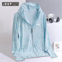 JEEP SPIRIT เสื้อผ้าลายพรางสำหรับผู้ชายและผู้หญิง,เสื้อผ้าแนวสปอร์ตระบายอากาศได้ดีป้องกันรังสีอัลตราไวโอเลตบางชุดกันแดดฤดูร้อน