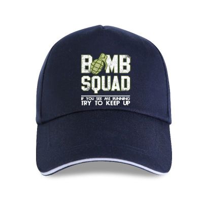 2023 New Fashion  Bomb Squad If You See Me Running Try To Keep Up Mens Baseball Cap Personalized Custom，Contact the seller for personalized customization of the logo