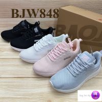 Baoji BJW 848 รองเท้าผ้าใบผู้หญิง (37-41) สีดำ/ดำขาว/ขาว/เทา/ชมพู