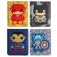 【CW】∋⊙  2022 Super Heroes Deadpool The Flash Q Version Cartoon Wallets Bifold Men Women Purse