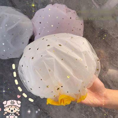 ∈▥ 【RB】Double Thickening Shower Cap Shower Starry Sky Shower Caps Suitable for Bathing In The Bathroom Waterproof and Oil-p