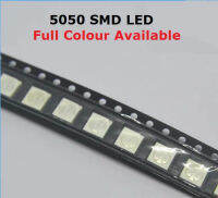 100ชิ้น5050 LED ลูกปัด RGB สีแดงสีเหลืองสีเขียวอบอุ่นสีขาวสีฟ้าสีส้มสีม่วง SMD ไดโอดเปล่งแสง Super Bright ที่มีคุณภาพสูง